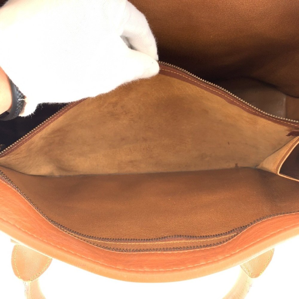 LOUIS VUITTON Monogram Weekend PM Brown Gold Hardware Leather Tote Bag M42425 - Picture 6 of 10